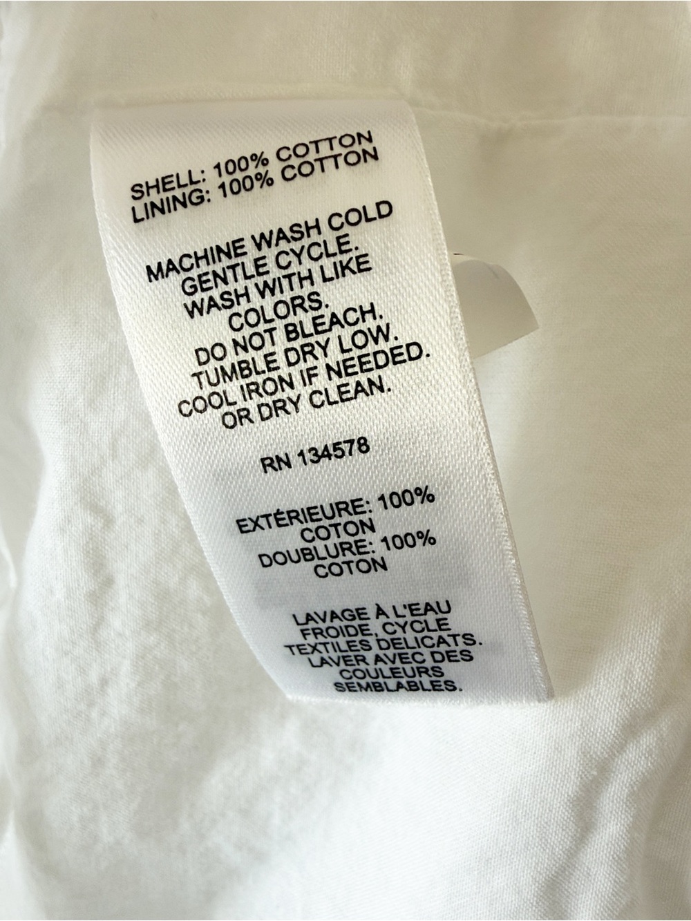 Vineyard Vines White 100% Cotton Ruffle Sleeve Babydoll Mini Dress Size Medium - Picture 12 of 12